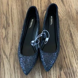 Black sparkly Merona flats!